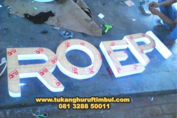 jasa huruf timbul acrylic jogja