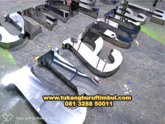 jual huruf timbul stainless tegal
